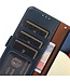 Khazneh Blauw RFID Litchee Bookcase Hoesje met Polsbandje voor de Asus Zenfone 10