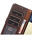Khazneh Bruin RFID Litchee Bookcase Hoesje met Polsbandje voor de Asus Zenfone 10