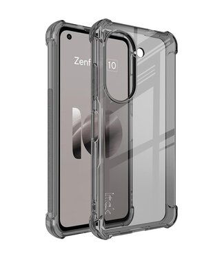 IMAK Transparant Zwart Valbestendig TPU Hoesje Asus Zenfone 10