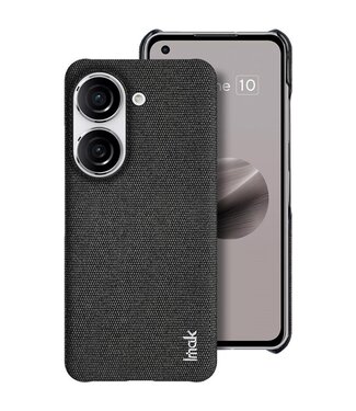 IMAK Zwart Stoffen Hybride Hoesje Asus Zenfone 10