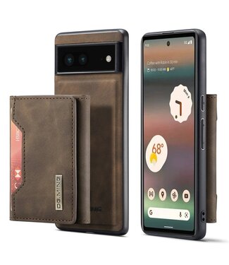 Dg. Ming Koffiebruin Pasjeshouder Houder 2-in-1 Hoesje Google Pixel 6a