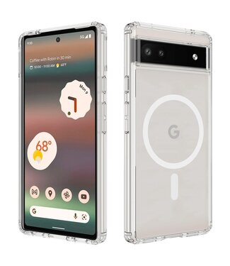 SoFetch Transparant MagSafe Hybride Hoesje Google Pixel 6a