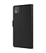 SoFetch Zwart Krasbestendig Bookcase Hoesje voor de Nokia C02