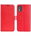 SoFetch Rood Glad Bookcase Hoesje voor de Nokia C02