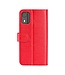 SoFetch Rood Glad Bookcase Hoesje voor de Nokia C02