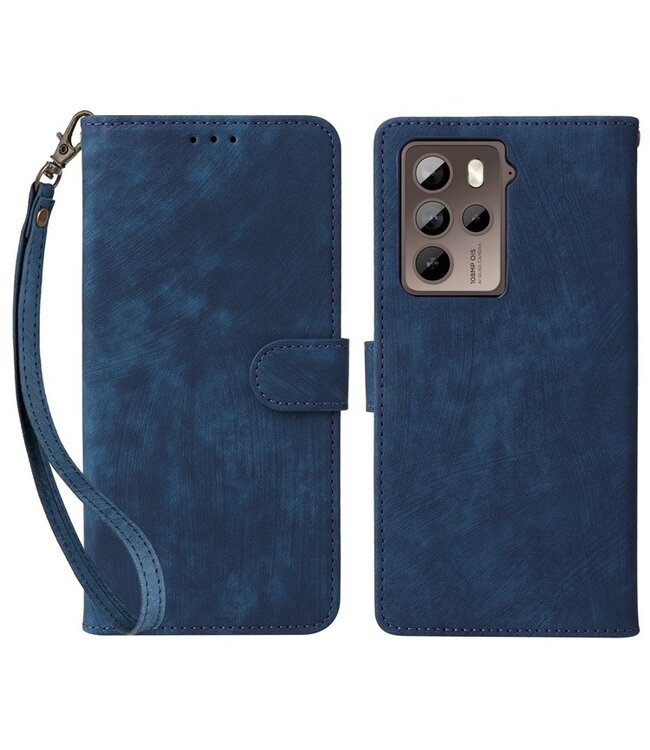 SoFetch Blauw RFID Glad Bookcase Hoesje voor de HTC U23 Pro