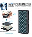 SoFetch Paars RFID Glad Bookcase Hoesje voor de HTC U23 Pro