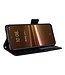 SoFetch Zwart Litchee Bookcase Hoesje voor de HTC U23 Pro