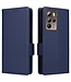 SoFetch Blauw Litchee Bookcase Hoesje voor de HTC U23 Pro