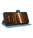 SoFetch Azuurblauw Litchee Bookcase Hoesje voor de HTC U23 Pro