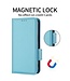 SoFetch Azuurblauw Litchee Bookcase Hoesje voor de HTC U23 Pro