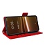 SoFetch Rood Litchee Bookcase Hoesje voor de HTC U23 Pro