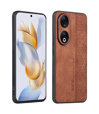 Azns Bruin Geometrisch Hybride Hoesje Honor 90