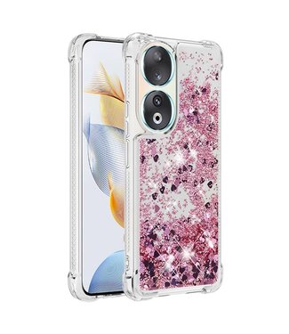 YB Roze Glitters TPU Hoesje Honor 90