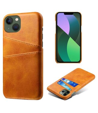 SoFetch Oranje Pasjeshouder Stijlvol Hybride Hoesje iPhone 14 Plus