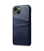 SoFetch Blauw Pasjeshouder Stijlvol Hybride Hoesje voor de iPhone 14 Plus