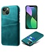 SoFetch Groen Pasjeshouder Stijlvol Hybride Hoesje voor de iPhone 14 Plus