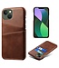 SoFetch Bruin Pasjeshouder Stijlvol Hybride Hoesje voor de iPhone 14 Plus