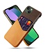 SoFetch Oranje Pasjeshouder Zakelijk Hybride Hoesje voor de iPhone 14 Plus