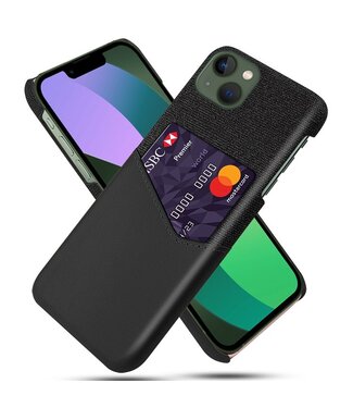 SoFetch Zwart Pasjeshouder Zakelijk Hybride Hoesje iPhone 14 Plus