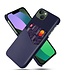 SoFetch Blauw Pasjeshouder Zakelijk Hybride Hoesje voor de iPhone 14 Plus