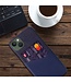 SoFetch Blauw Pasjeshouder Zakelijk Hybride Hoesje voor de iPhone 14 Plus