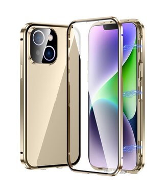 SoFetch Goud Glanzend Fullbody Hoesje iPhone 14 Plus
