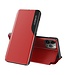SoFetch Rood View Window Bookcase Hoesje voor de iPhone 14 Plus