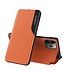 SoFetch Oranje View Window Bookcase Hoesje voor de iPhone 14 Plus