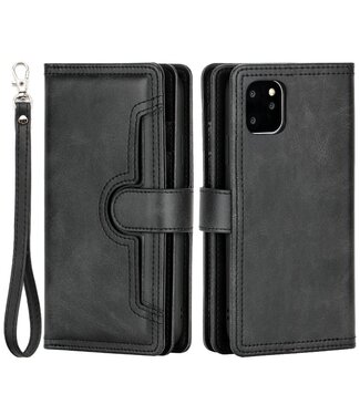 SoFetch Zwart Retrostijl Wallet Hoesje iPhone 14 Plus