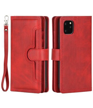 SoFetch Rood Retrostijl Wallet Hoesje iPhone 14 Plus