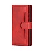 SoFetch Rood Retrostijl Wallet Hoesje voor de iPhone 14 Plus