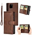SoFetch Koffiebruin Retrostijl Wallet Hoesje voor de iPhone 14 Plus