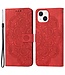 SoFetch Rood Mandala Bookcase Hoesje voor de iPhone 14 Plus