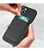 SoFetch Zwart Pasjeshouder Carbon Hybride Hoesje voor de iPhone 14 Plus