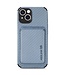 SoFetch Blauw Pasjeshouder Carbon Hybride Hoesje voor de iPhone 14 Plus