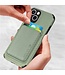 SoFetch Groen Pasjeshouder Carbon Hybride Hoesje voor de iPhone 14 Plus