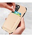 SoFetch Khaki Pasjeshouder Carbon Hybride Hoesje voor de iPhone 14 Plus