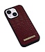 Vietao Bordeaux Rood Krokodillen Hybride Hoesje voor de iPhone 14 Plus