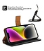SoFetch Zwart Glad Bookcase Hoesje voor de iPhone 14 Plus