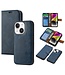 SoFetch Blauw Glad Bookcase Hoesje voor de iPhone 14 Plus