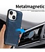 SoFetch Blauw Glad Bookcase Hoesje voor de iPhone 14 Plus