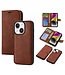 SoFetch Bruin Glad Bookcase Hoesje voor de iPhone 14 Plus