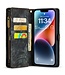 SoFetch Zwart Stijlvol Wallet Hoesje met Polsbandje voor de iPhone 14 Plus