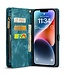 SoFetch Blauw Stijlvol Wallet Hoesje met Polsbandje voor de iPhone 14 Plus