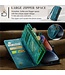 SoFetch Blauw Stijlvol Wallet Hoesje met Polsbandje voor de iPhone 14 Plus