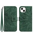 SoFetch Groen Zonnebloem Bookcase Hoesje met Polsbandje voor de iPhone 14 Plus