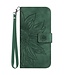 SoFetch Groen Zonnebloem Bookcase Hoesje met Polsbandje voor de iPhone 14 Plus
