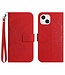 SoFetch Rood Zonnebloem Bookcase Hoesje met Polsbandje voor de iPhone 14 Plus