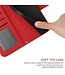 SoFetch Rood Zonnebloem Bookcase Hoesje met Polsbandje voor de iPhone 14 Plus